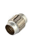 Гофра глушника ASR 50х100 VW Golf 3 Caddy II 04- Passat B3 88-93 Opel Omega B Scenic 2-х шарова (EC50х100х2) kL.