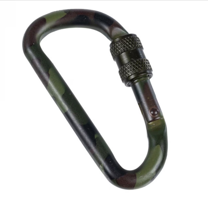 Карабін MIL-TEC алюмінієвий 60mm Woodland MIL-TEC
