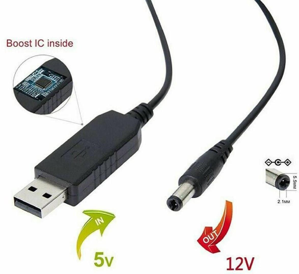 Кабель USB 5V To 12V Dc Usb