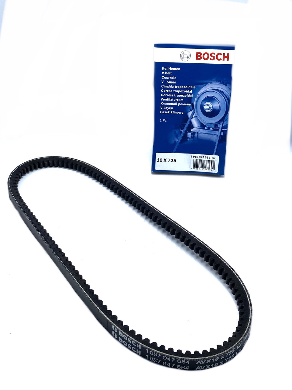 Ремінь генератора Bosch Daewoo Sens Заз 1102 10x725 (1 987 947 684) kL., фото 1
