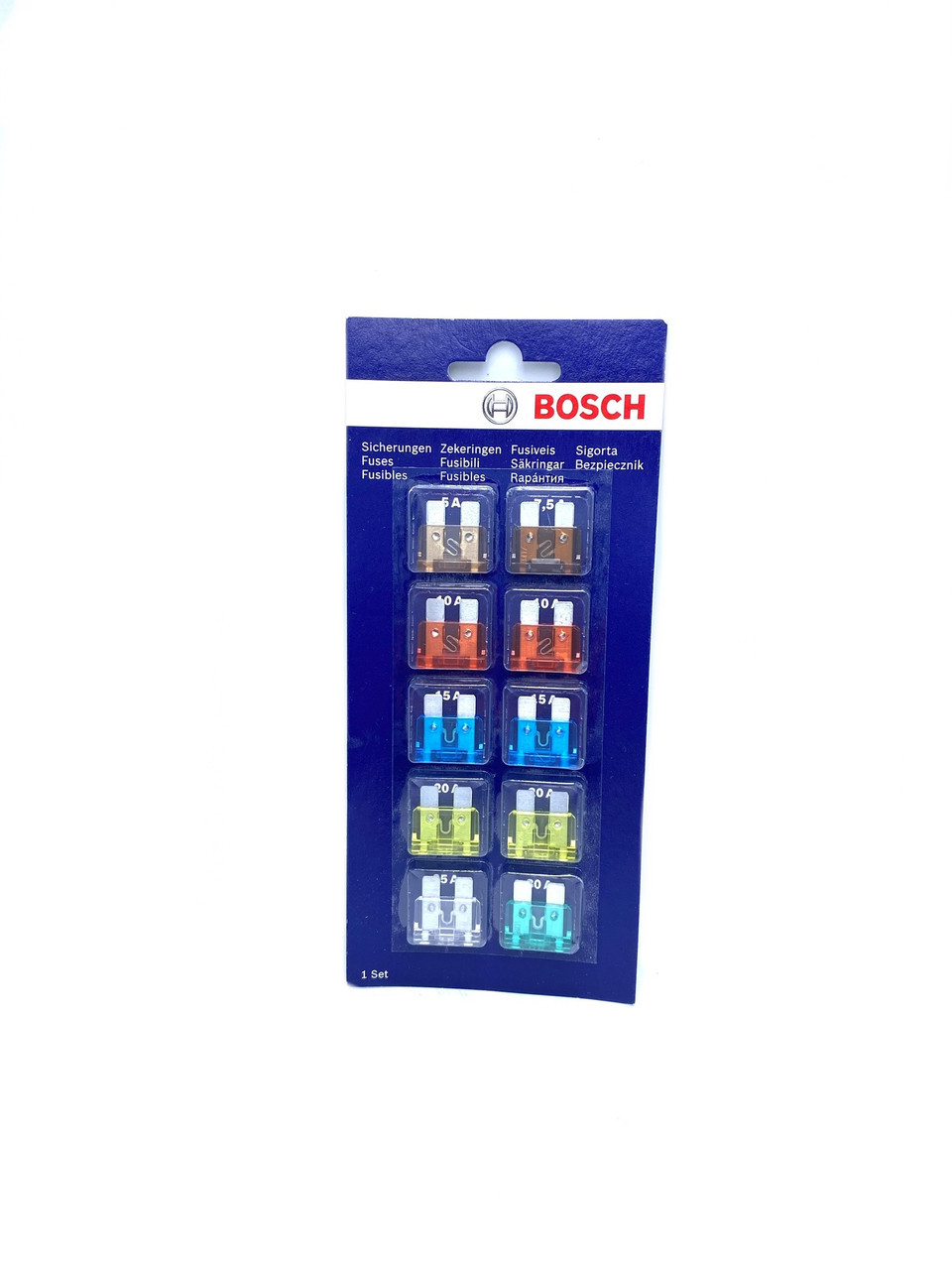 Комплект запобіжників Bosch Газ 3110 Газель для ваз 2108 2109 21099 2110 2111 2112 2113 2115 (1 987 529 kL., фото 1