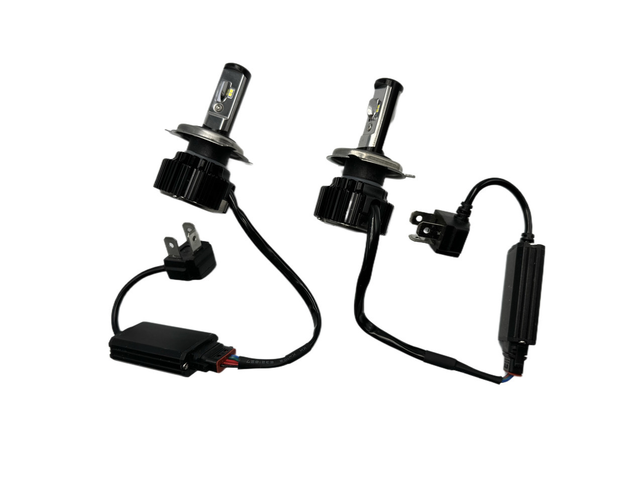 Комплект LED ламп TurboLed Focus T6 H4 6000K 50W 12 24v CanBus з активним охолодженням (FT1H4) kL., фото 1