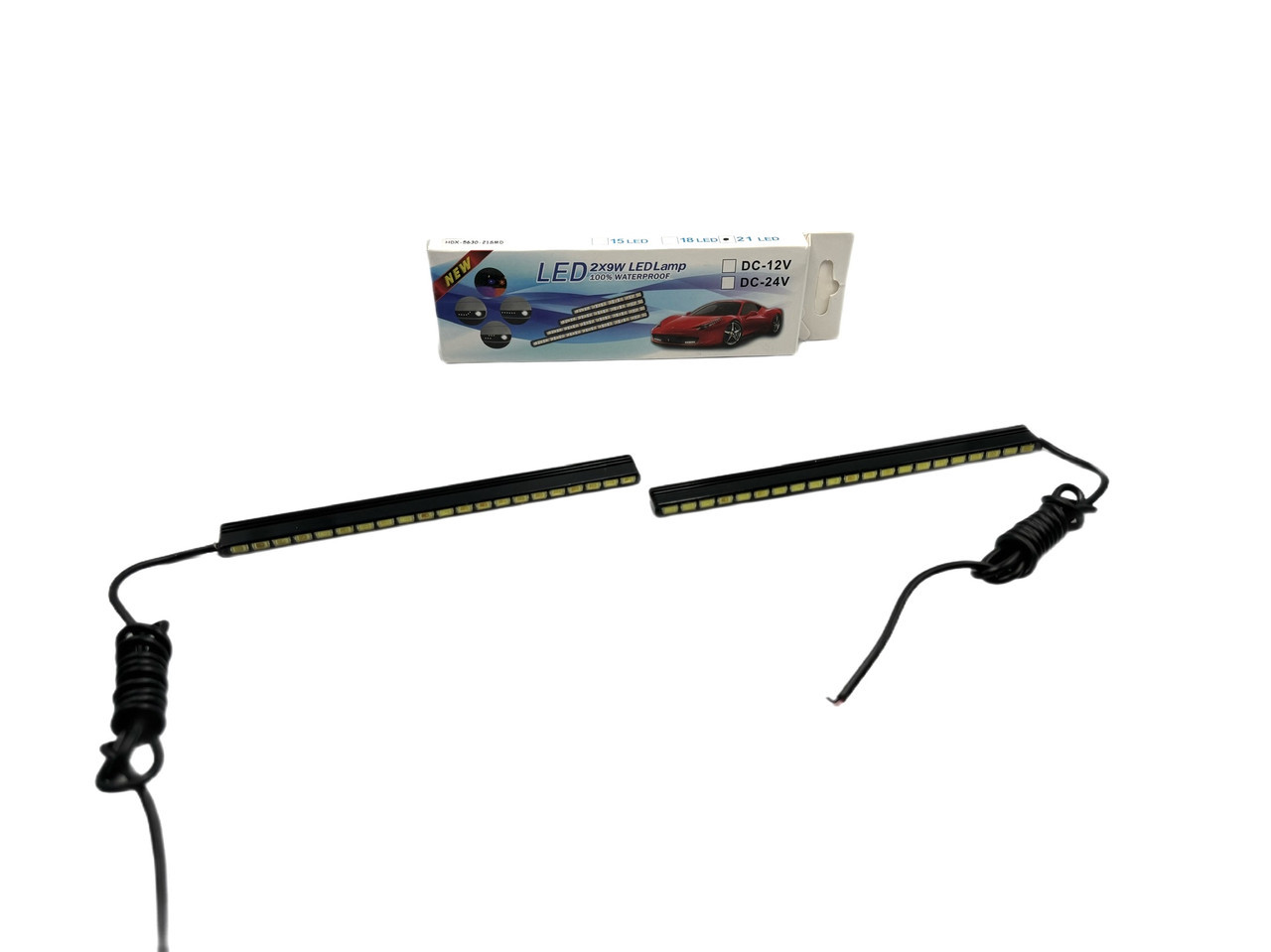 Денні ходові вогні світлодіодні для автомобіля комплект (HDX-5630-21SMD) kL., фото 1