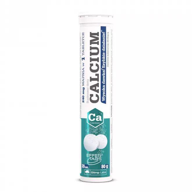 Вітаміни та мінерали Olimp Calcium, 20 шипучих таблеток Лимон EXP