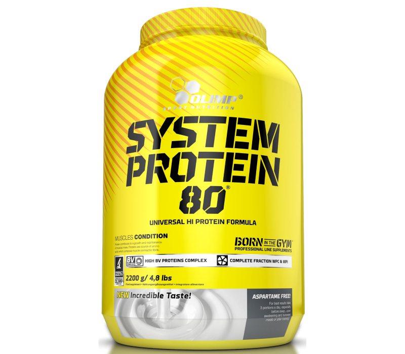 Протеїн Olimp System Protein 80, 2.2 кг Полуниця EXP