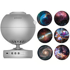 Проектор нічник зоряне небо "Планети" Pococo Star Projector + диск, Срібний (HA-199), фото 3