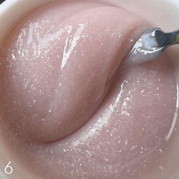 Гель для нарощування нігтів №6 з поталлю Sweet Nails 30 мл