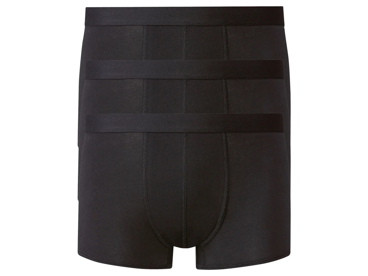 Комплект труси-боксери з 3 штук, розмір M, колір чорний