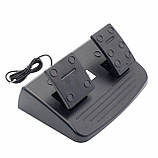 Ігрове кермо з педалями та коробкою передач для ПК ноутбука PS3 PS4 PC Кермо ігрове 4в1, фото 4