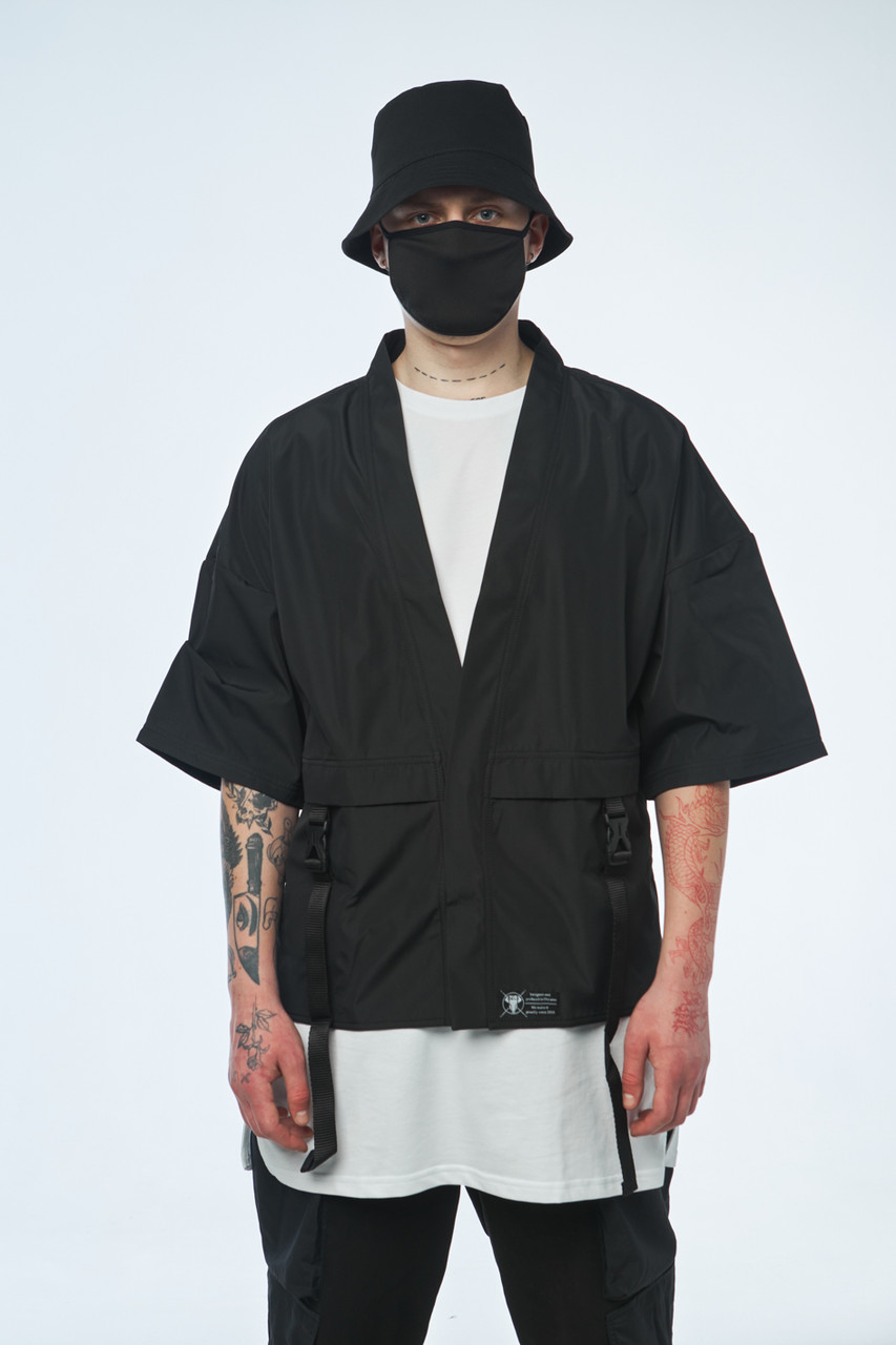Кімоно чорного кольору від бренду ТУР модель Лю Кан (Liu Kang),розмір S,M,L,XL