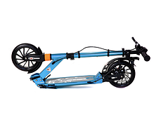 Двоколісний самокат Urban Scooter складаний з ручним дисковим гальмом, 8+. Блакитний, фото 2