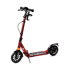 Двоколісний самокат Urban Scooter складаний з ручним дисковим гальмом, 8+. Червоний