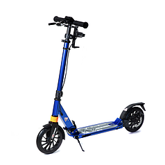 Двоколісний самокат Urban Scooter складаний з ручним дисковим гальмом, 8+. Синій