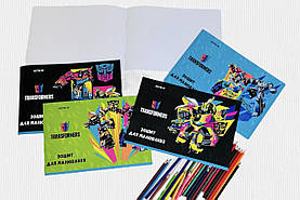 Альбом для малювання На скобі А4 Transformers 12 аркушів 100 г TF23-241 Kite