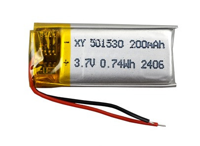 Акумулятор 200mAh 3.7 v 501530 для навушників, блютуз гарнітур, відеореєстраторів