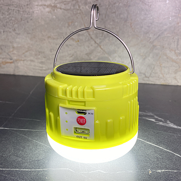 Лампа на акумуляторах для дому підвісна Led лампочка акумуляторна для кемпінгу з сонячною панеллю Solar