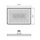 Лійка для верхнього душу Qtap Hlavova 280x280 мм прямокутна QTHLA107BLM45947 Black Matt, фото 2