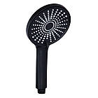 Змішувач для ванни Qtap Jay з поворотним виливом (з душовим гарнітуром) QTJAY260BLM45548 Black Matt, фото 6