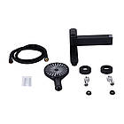 Змішувач для ванни Qtap Jay з поворотним виливом (з душовим гарнітуром) QTJAY260BLM45548 Black Matt, фото 8