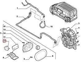 Регулятор обертів пічки на Fiat Ducato, Peugeot Boxer и Citroen Jumper 4 (2014-...), 77366210, 1607508680