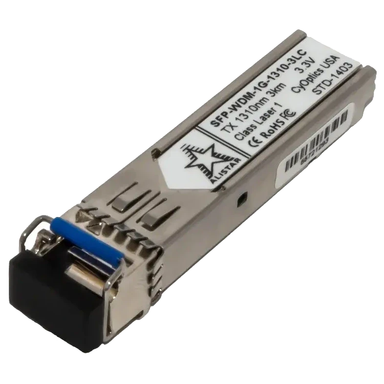 ALISTAR SFP-1G-BX-U-L03 SFP 1G 1SM WDM LC 3KM TX1310/RX1550nm DDM Модуль