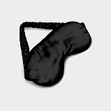 Маска для сну м'яка з берушами, нічна пов'язка на очі для сну, окуляри для сну Hechpro silk1 чорна, фото 6