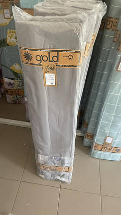 Сіра постільна однотонна тканина 220 см бавовняна Бязь Gold Lux, рулон 50 м, Пакистан, фото 2