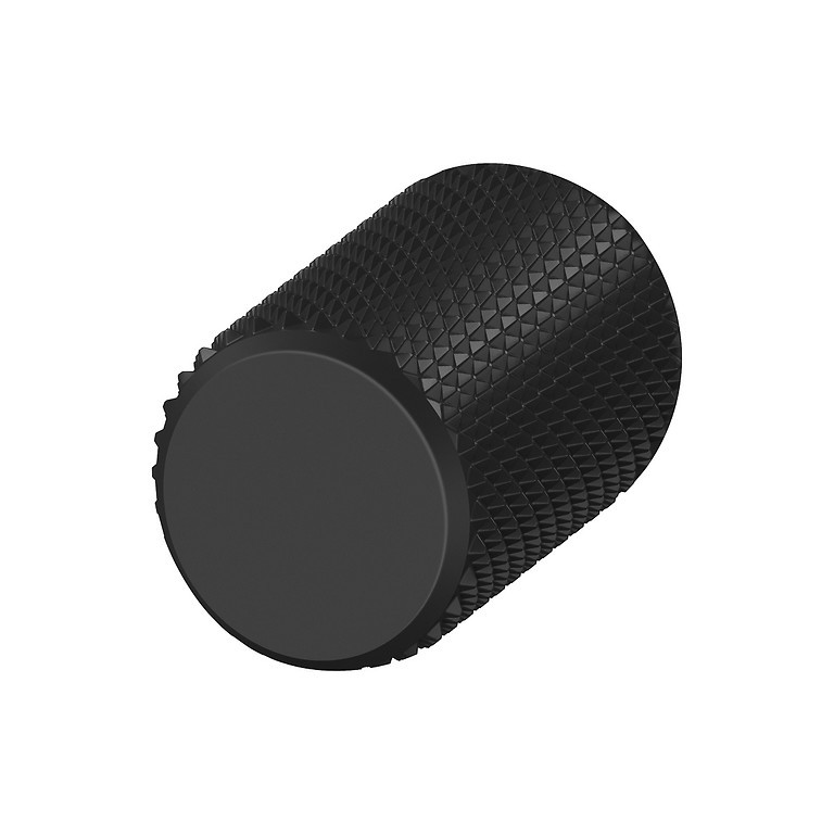 Меблева ручка-кнопка LARGA чорна (1 шт.), фото 1