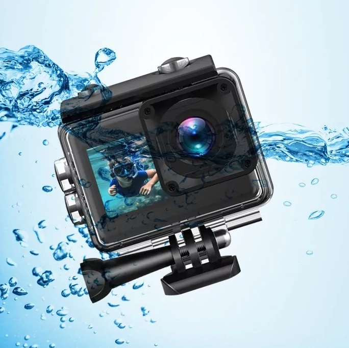 Екшн камера V8 Full HD 4K Wi-Fi з пультом дистанційного керування і водонепроникним боксом