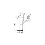 Коліно для унітаза 90 (Koller Pool), фото 2