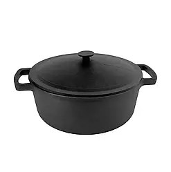 Каструля чавунна з кришкою 6 л Brizoll, Брізол