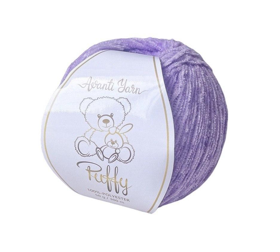 Avanti Yarn PUFFY (Аванті Ярн Пуффі) № 509 бузковий (Пряжа велюр, нитки для в'язання)
