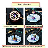 Набір факсиміле сургучний друк з літерою Штамп з літерою B + 4 палички сургуча, фото 8