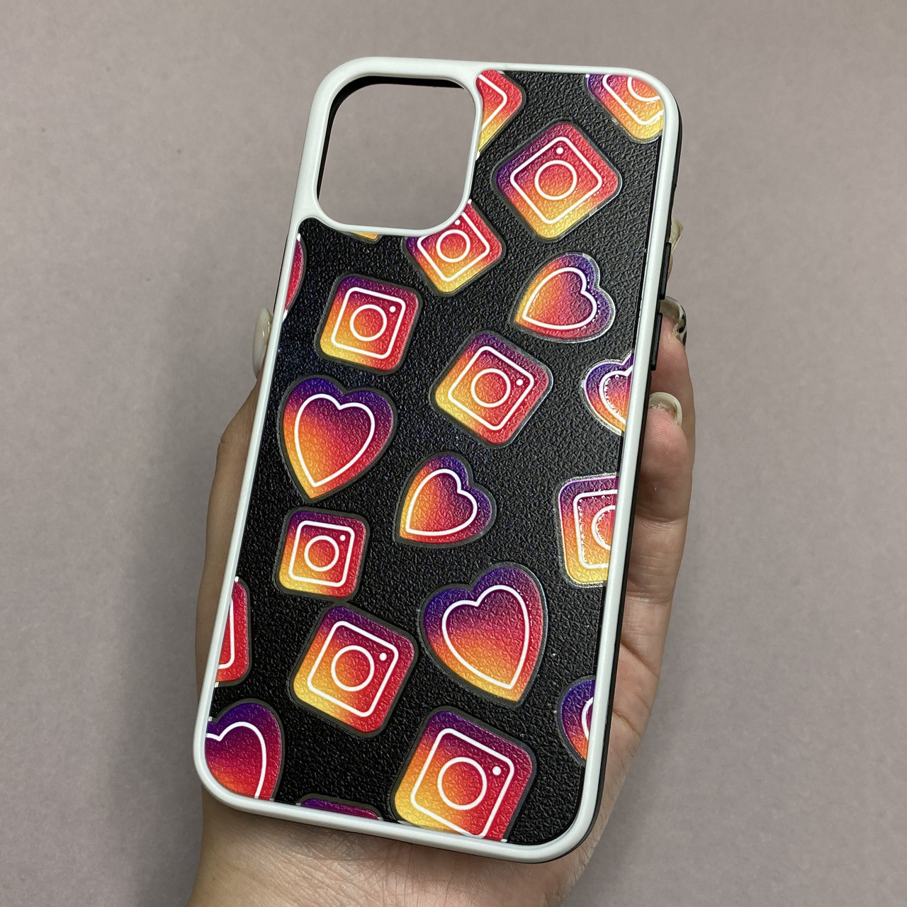 Чохол для Apple iPhone 11 Pro щільний з принтом Інстаграм чохол на айфон 11 про чорний PUL