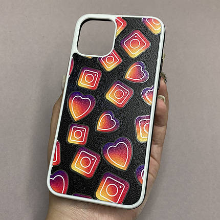 Чохол для Apple iPhone 11 Pro щільний з принтом Інстаграм чохол на айфон 11 про чорний PUL, фото 1