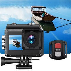 Міні екшн камера V8 Full HD 4K Wi-Fi з пультом дистанційного керування і водонепроникним боксом