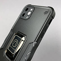 Чохол для Apple iPhone 11 Pro Max протиударний з підставкою чохол на телефон айфон 11 про макс чорний c6u, фото 3