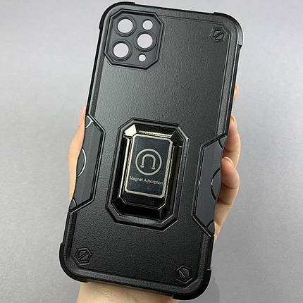 Чохол для Apple iPhone 11 Pro Max протиударний з підставкою чохол на телефон айфон 11 про макс чорний c6u, фото 1
