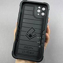 Чохол для Apple iPhone 11 Pro Max протиударний з підставкою чохол на телефон айфон 11 про макс чорний c6u, фото 2