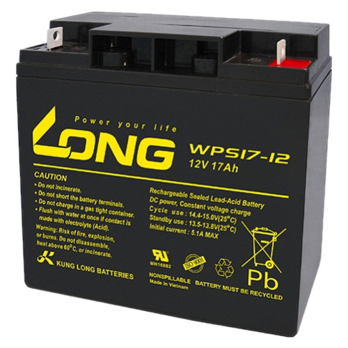 Акумуляторна батарея KUNG LONG WPS17-12 (12В, 17Агод)