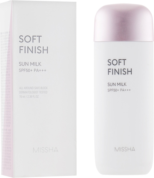 Сонцезахисне молочко MISSHA All around Safe Block Soft Finish Sun Milk SPF50+/PA+++