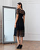 Молодіжне літнє мереживне плаття-міді Starla, чорне, фото 5