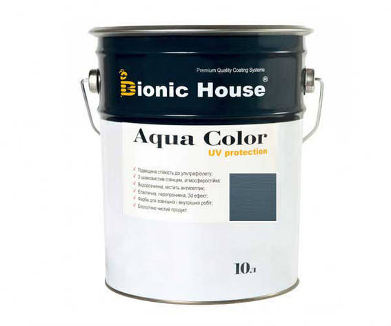 Фарба для дерева Bionic-House Aqua Color UV-protect 10 л Крайола, фото 1