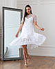 Молодіжне літнє мереживне плаття-міді Starla, біле, фото 2