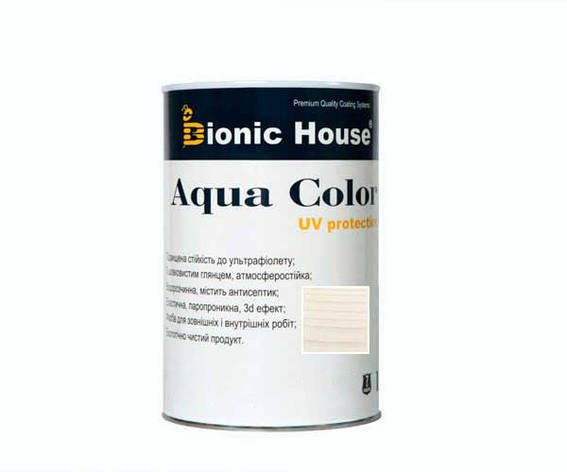 Фарба для дерева Bionic-House Aqua Color UV-protect 0,8л Жасмін, фото 1