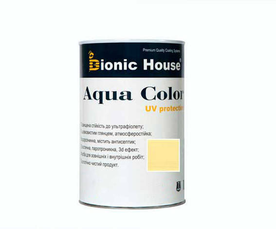 Фарба для дерева Bionic-House Aqua Color UV-protect 0,8л Медовий, фото 1