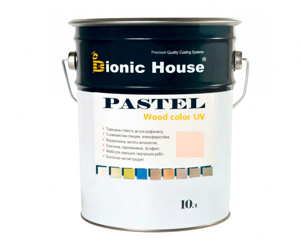 Фарба для дерева PASTEL Wood Color Bionic-House 10л Зефір Р205