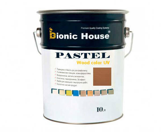 Фарба для дерева PASTEL Wood Color Bionic-House 10 л Моко, фото 1