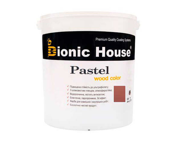 Фарба для дерева PASTEL Wood Color Bionic-House 2,5 л Сакура, фото 1