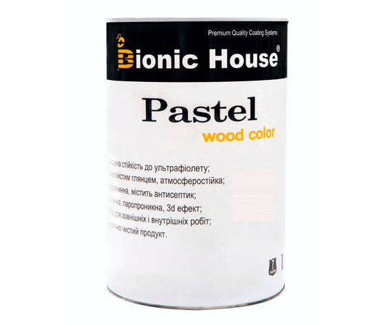 Фарба для дерева PASTEL Wood Color Bionic-House 0,8л Арктік Р201, фото 1